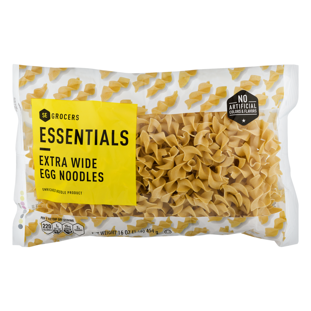 slide 1 of 1, Essentials Extra Wide Egg Noodles, 16 oz