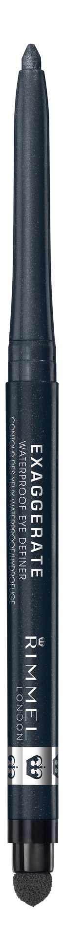 slide 1 of 2, COTY RIMMEL LONDON Rimmel London Exaggerate Waterproof Eye Definer Eyeliner, Highly Pigmented, Long-Wearing, Built-In Smudger, 264, Earl Grey, 0.01oz, 1 ct