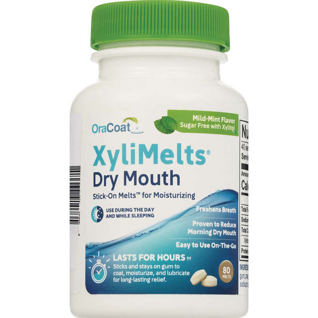 slide 1 of 1, Xylimelts Dry Mouth Mild Mint, 80 ct