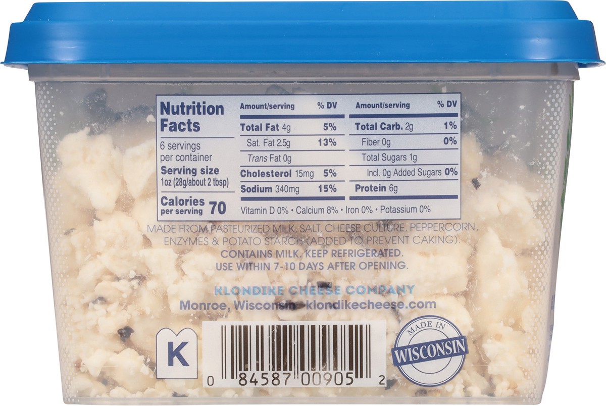 slide 9 of 12, Odyssey Crumbled Peppercorn Feta 6 oz, 6 oz