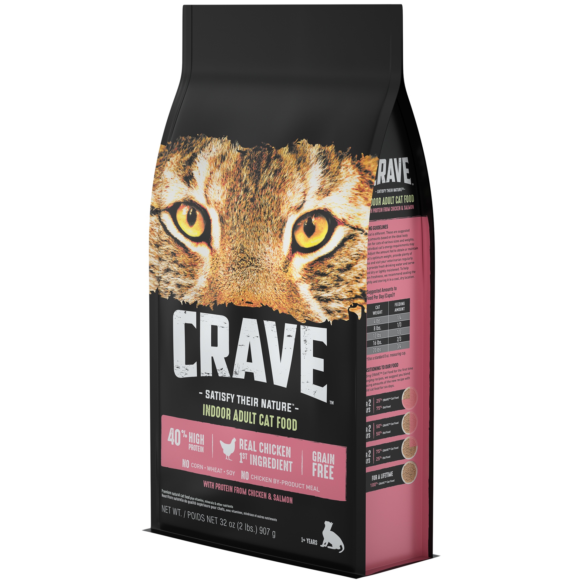 CRAVE Grain Free Indoor Adult High Protein Natural Dry Cat Food with