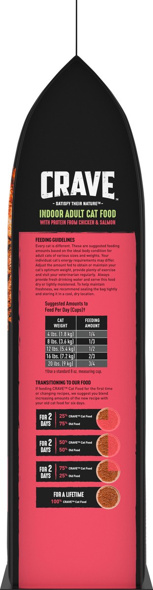 slide 9 of 9, CRAVE 1+ Years with Protein from Chicken & Salmon Cat Food 32 oz, 32 oz