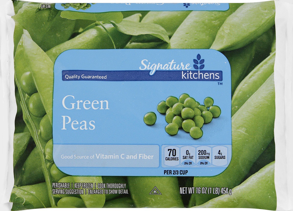 slide 2 of 5, Signature Select Green Peas 16 oz, 16 oz