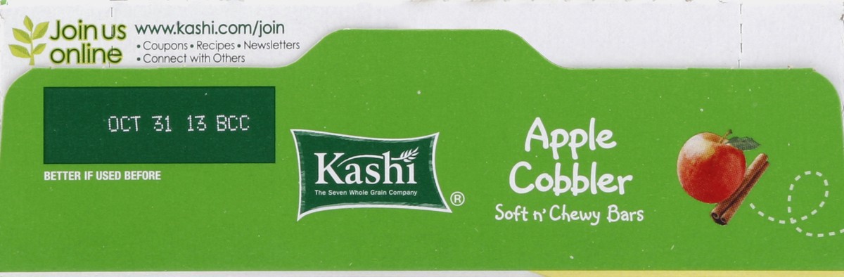 slide 2 of 4, Kashi Soft & Chewy Bar Apple C, 5 ct; 7 oz