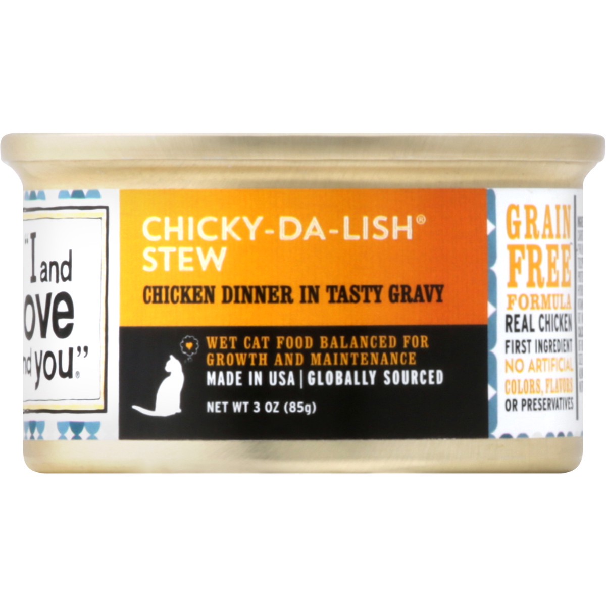 slide 4 of 10, I and Love and You Chicky Da Lish Stew Chicken Wet Cat Food, 3 oz
