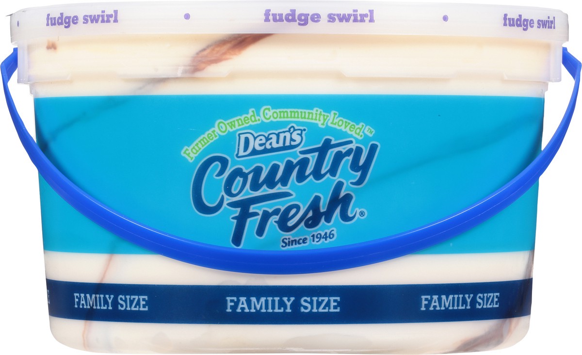 slide 3 of 12, Country Fresh Reduced Fat Fudge Swirl Ice Cream Family Size 4 qt, 4 qt