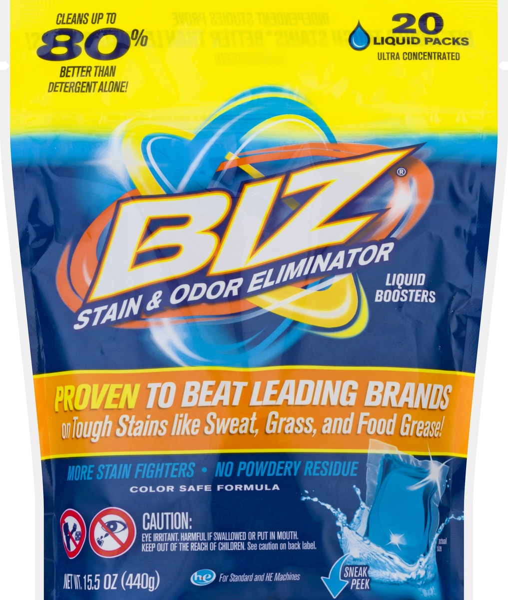 slide 8 of 10, BIZ Blast Packs Stain Odor Eliminator, 16 ct
