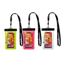 Geckobrands Waterproof Phone Dry Bag - Assorted White, Pink, and Green