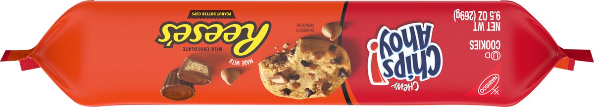 slide 13 of 16, CHIPS AHOY! Chewy Chocolate Chip Cookies with Reese's Peanut Butter Cups, 9.5 oz, 9.5 oz