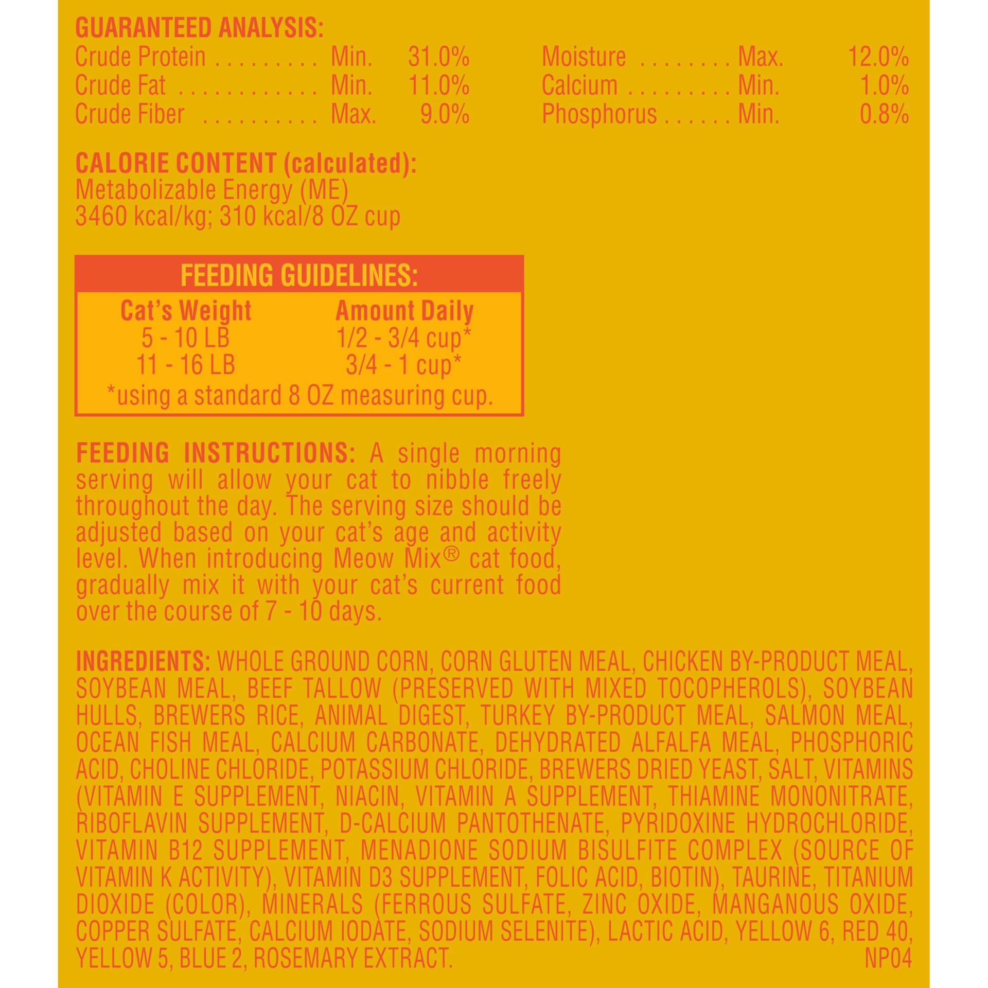 slide 3 of 5, Meow Mix Cat Food Indoor Formula, 50.4 oz