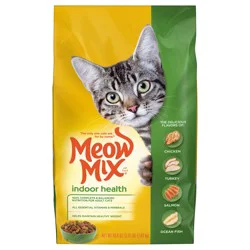 Meow Mix Indoor Health Dry Cat Food, 3.15 lb Bag