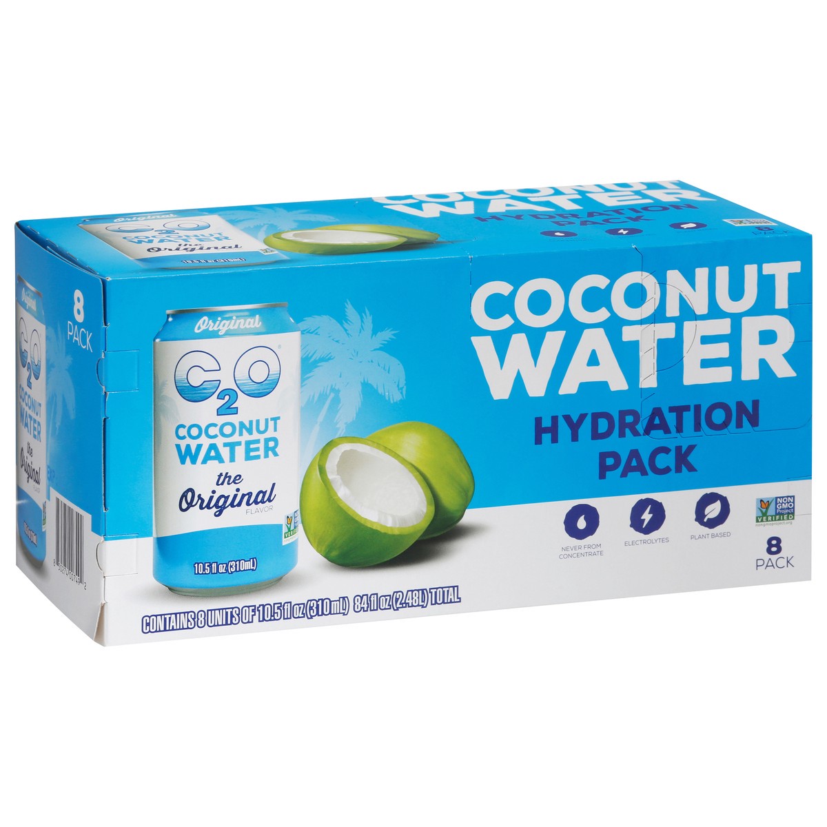 slide 2 of 9, C2O Coconut Water, 8 ct