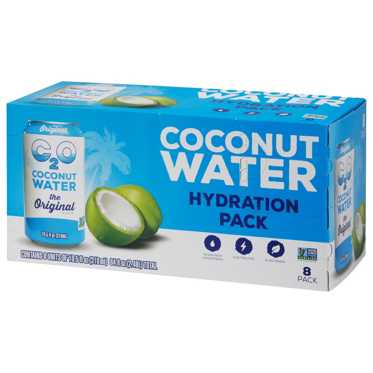 slide 3 of 9, C2O Coconut Water, 8 ct