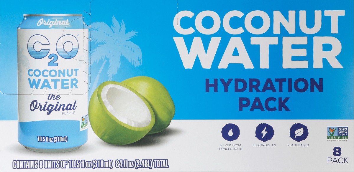 slide 5 of 9, C2O Coconut Water, 8 ct