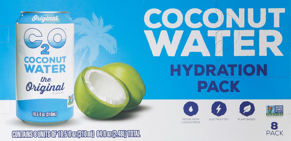 slide 6 of 9, C2O Coconut Water, 8 ct