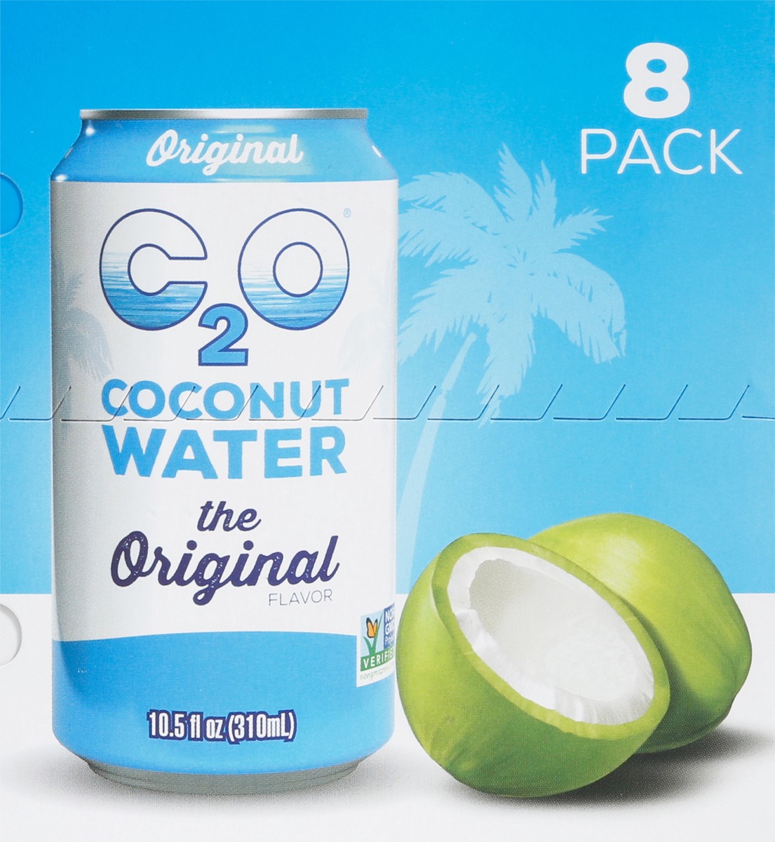 slide 8 of 9, C2O Coconut Water, 8 ct