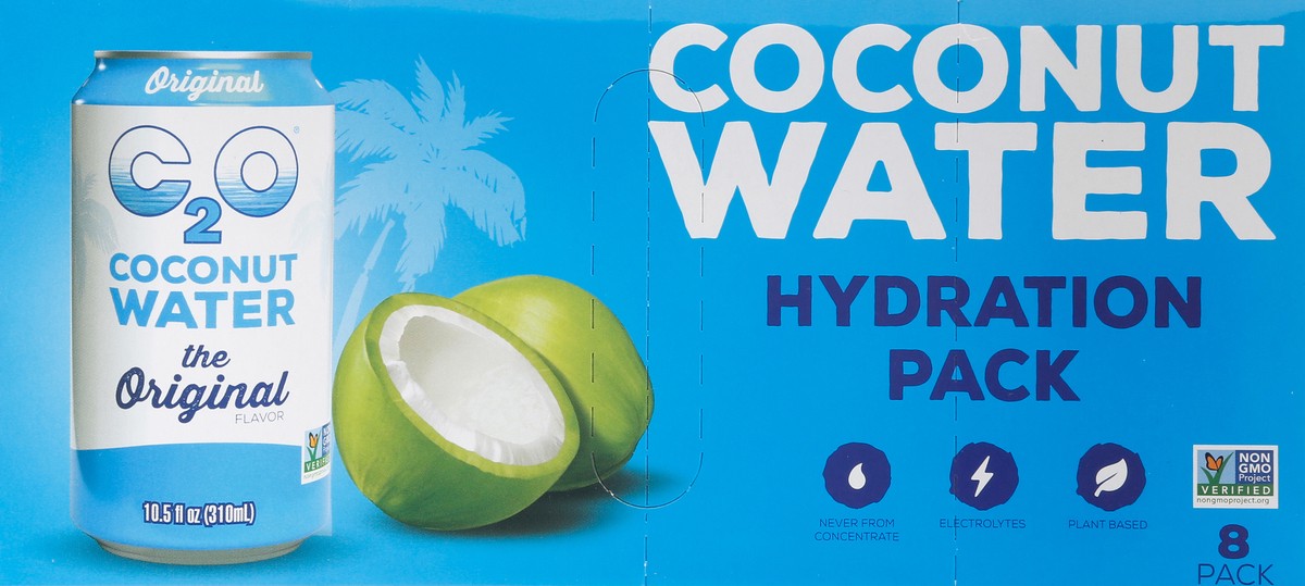 slide 9 of 9, C2O Coconut Water, 8 ct