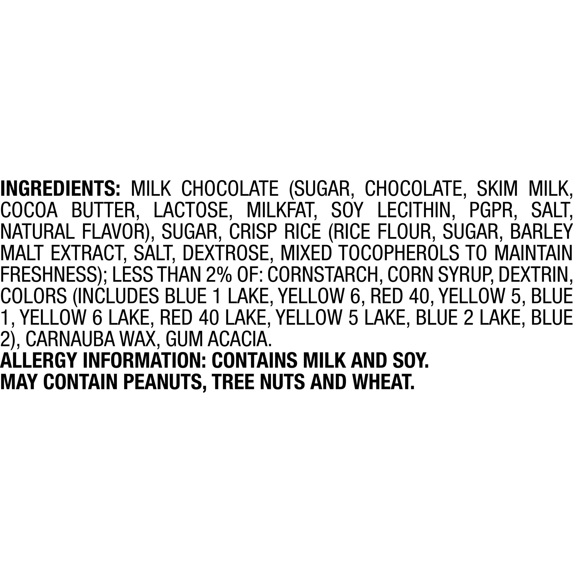 slide 4 of 5, M&M's, Crispy Chocolate Candy Sharing Size, 2.83 Oz 24 Ct, 67.92 oz