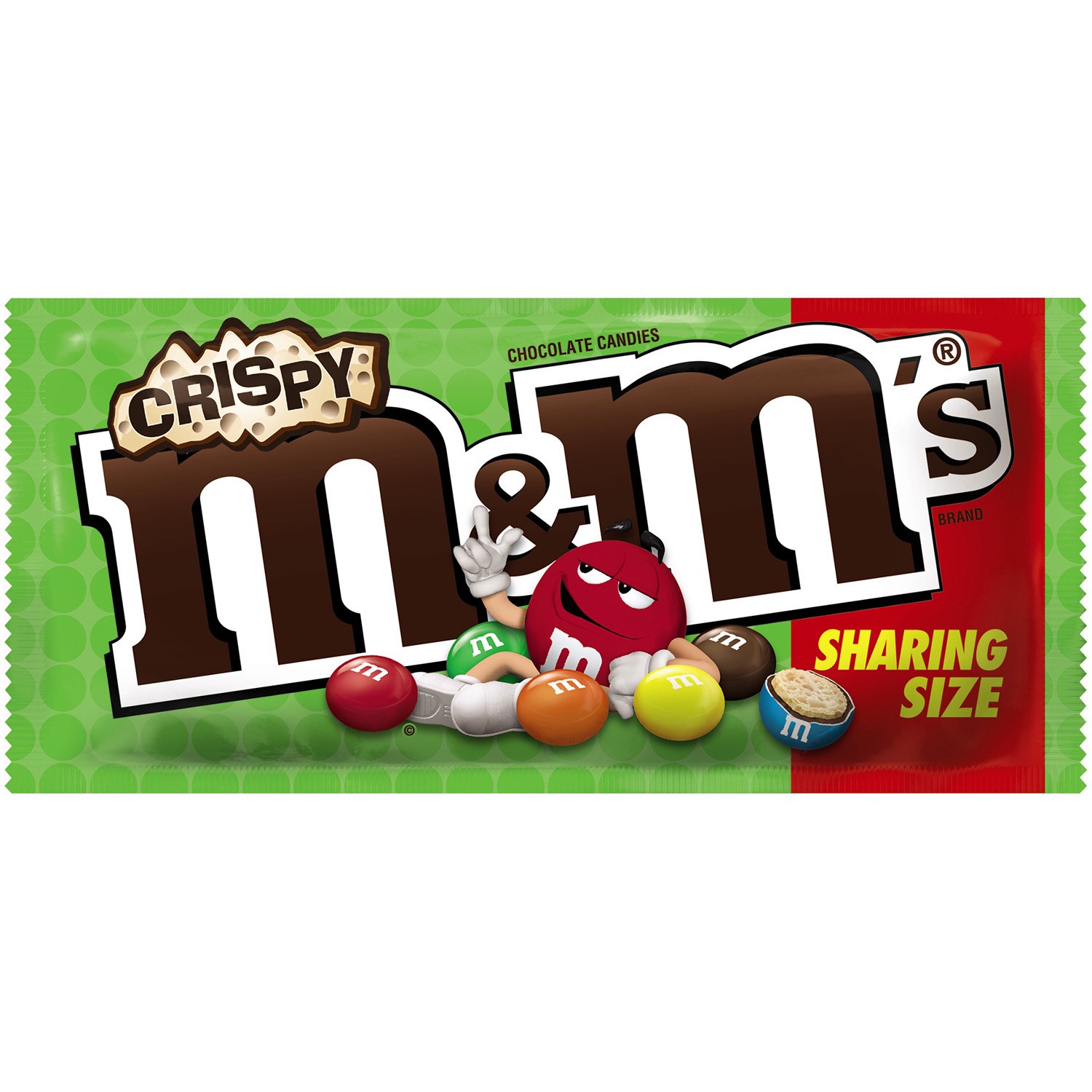 slide 2 of 5, M&M's, Crispy Chocolate Candy Sharing Size, 2.83 Oz 24 Ct, 67.92 oz