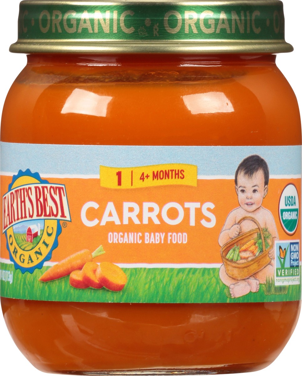 slide 1 of 10, Earth's Best Carrots Orig Organic Baby Food, 4 oz