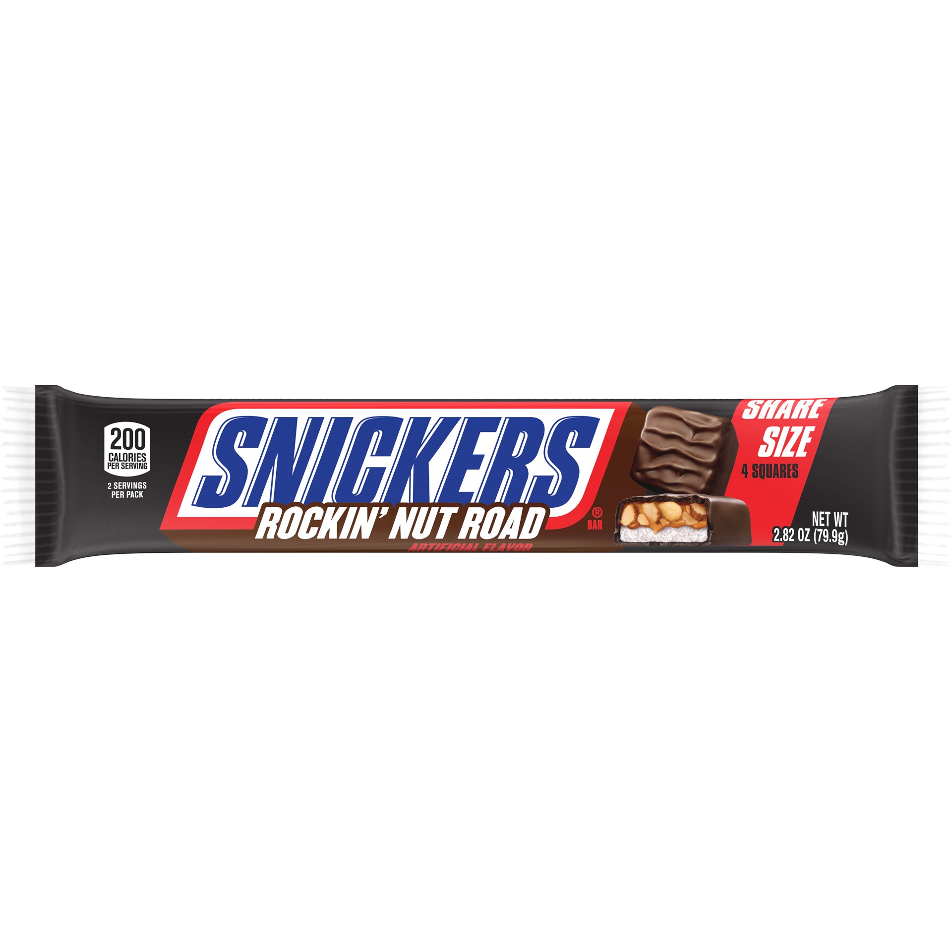 slide 1 of 5, Snickers Rockin' Nut Road Dark Chocolate Bars, Share Size, 2.82 oz, 2.82 oz