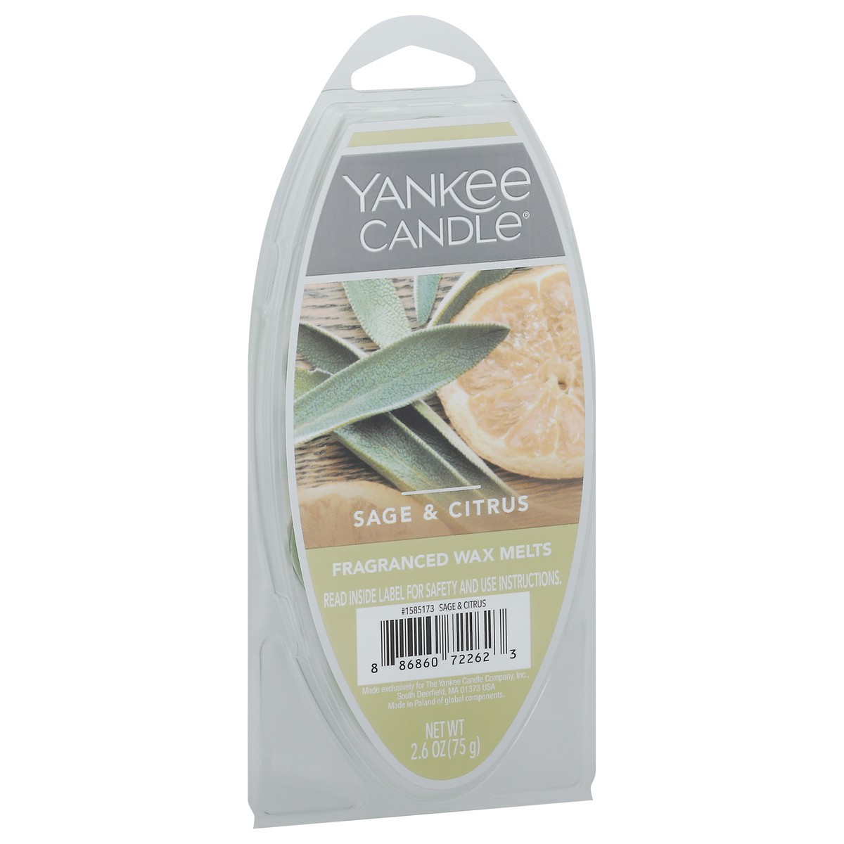 slide 2 of 9, Yankee Candle Fragranced Sage & Citrus Wax Melts 2.6 oz, 2.6 oz