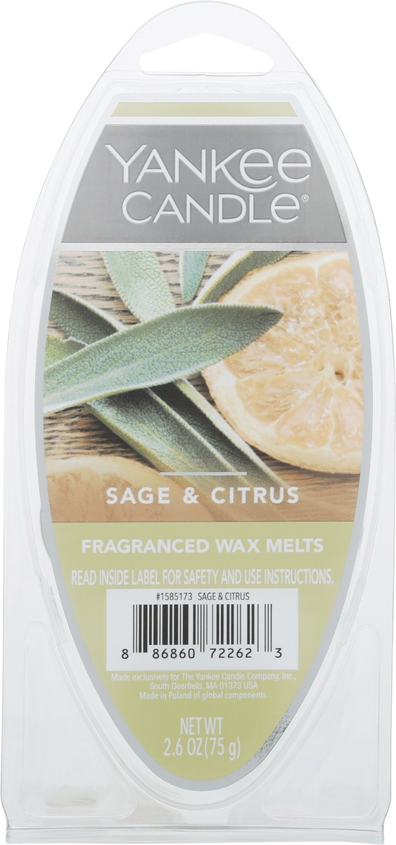 slide 5 of 9, Yankee Candle Fragranced Sage & Citrus Wax Melts 2.6 oz, 2.6 oz