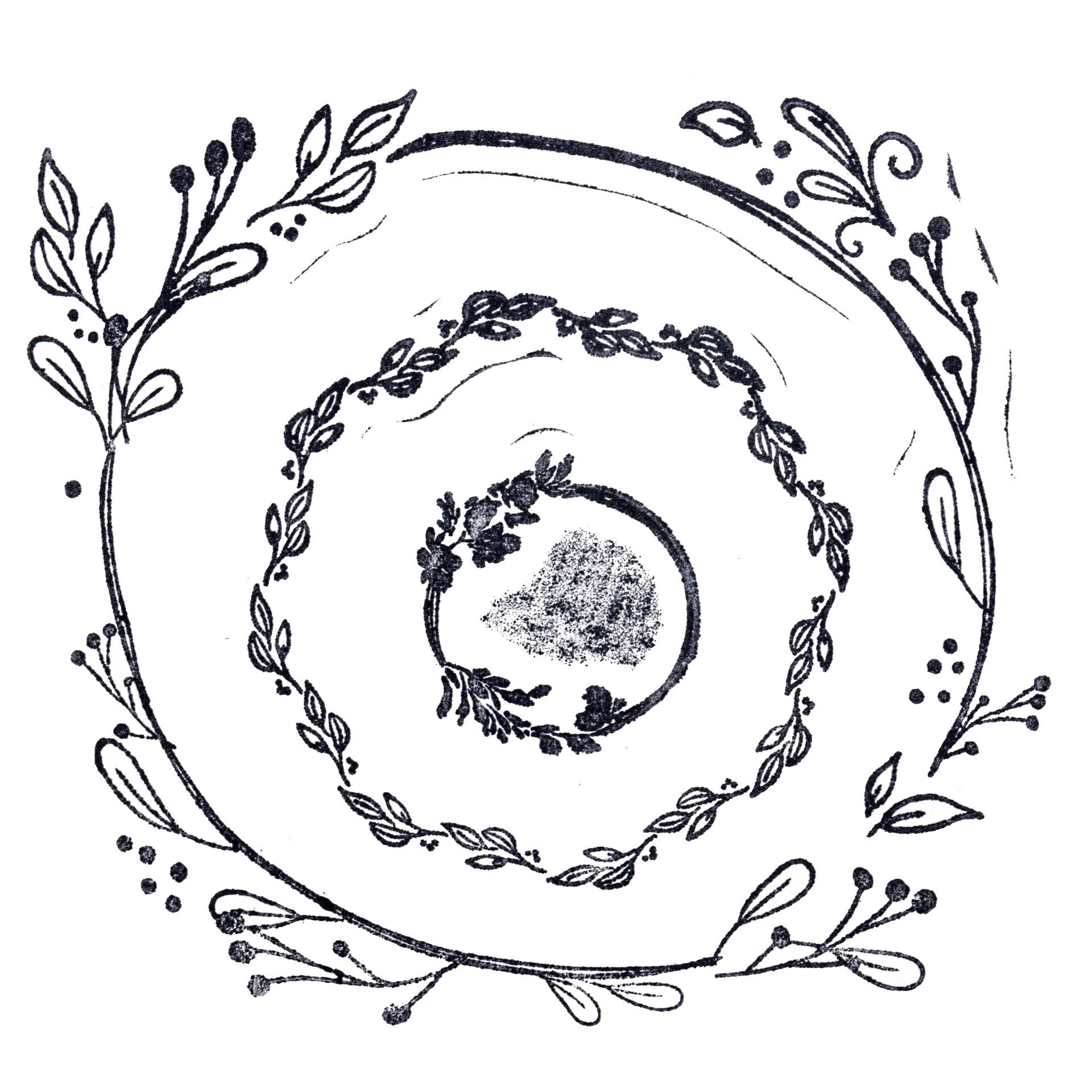 slide 4 of 6, Nesting Circle Wreath Wood Stamp Set By Recollections, 4 in x 4 in x 1 in
