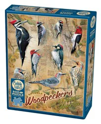 Cobble Hill Notable Woodpeckers Puzzle, 500 pc