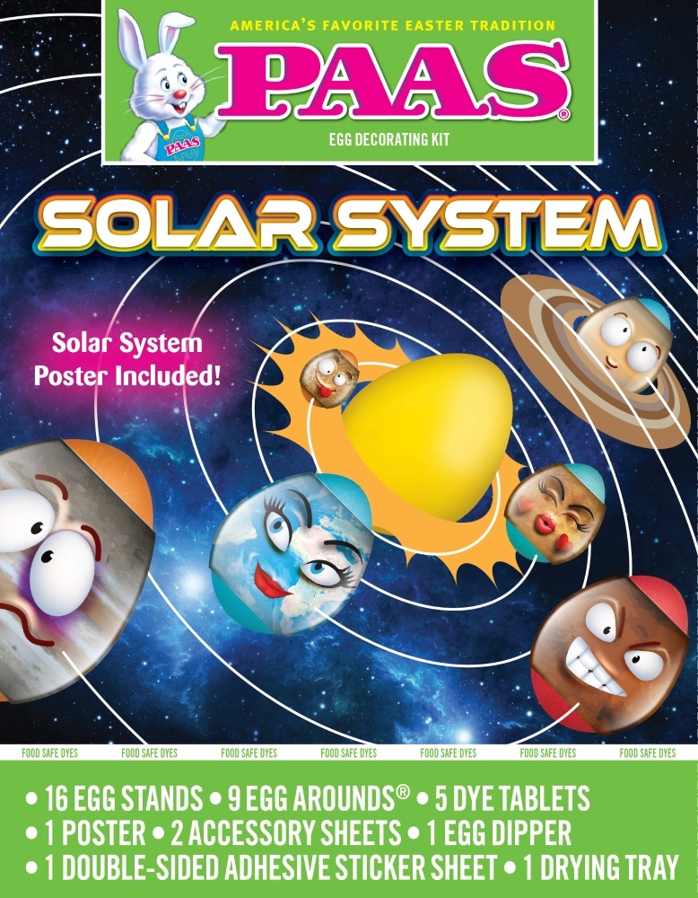 slide 1 of 1, Paas Solar System Egg Decorating Kit, 1 ct