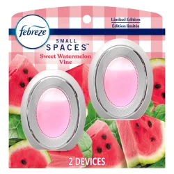 Febreze Small Spaces Air Freshener Sweet Watermelon Vine, Pack of 2