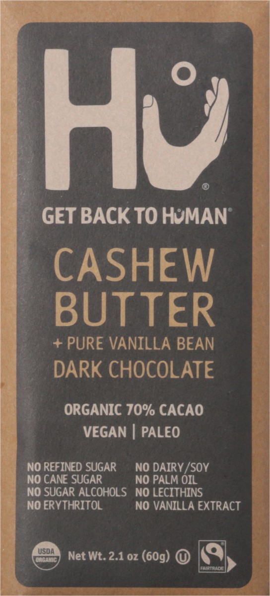 slide 5 of 9, Hu Cashew Butter + Pure Vanilla Bean Dark Chocolate Candy - 2.1oz, 2.1 oz