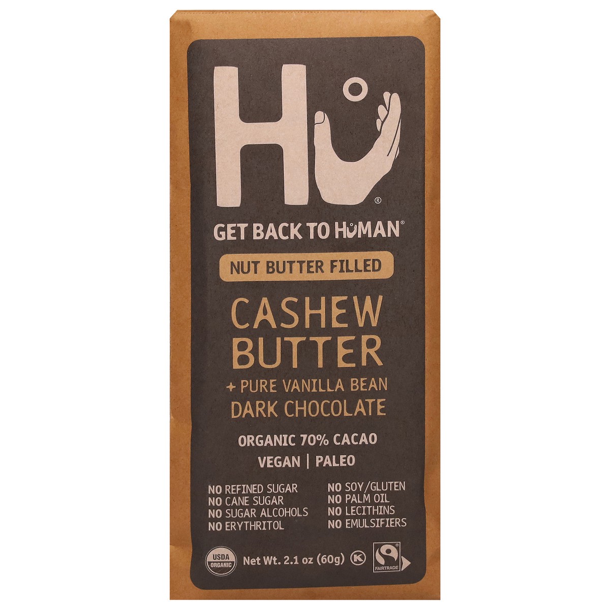 slide 1 of 9, Hu Cashew Butter + Pure Vanilla Bean Dark Chocolate Candy - 2.1oz, 2.1 oz