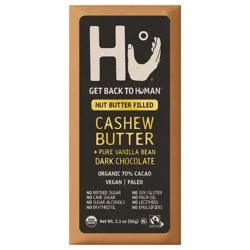 Hu Cashew Butter + Vanilla Bean Dark Chocolate Bar, 2.1 Ounce Bar, 1 Count