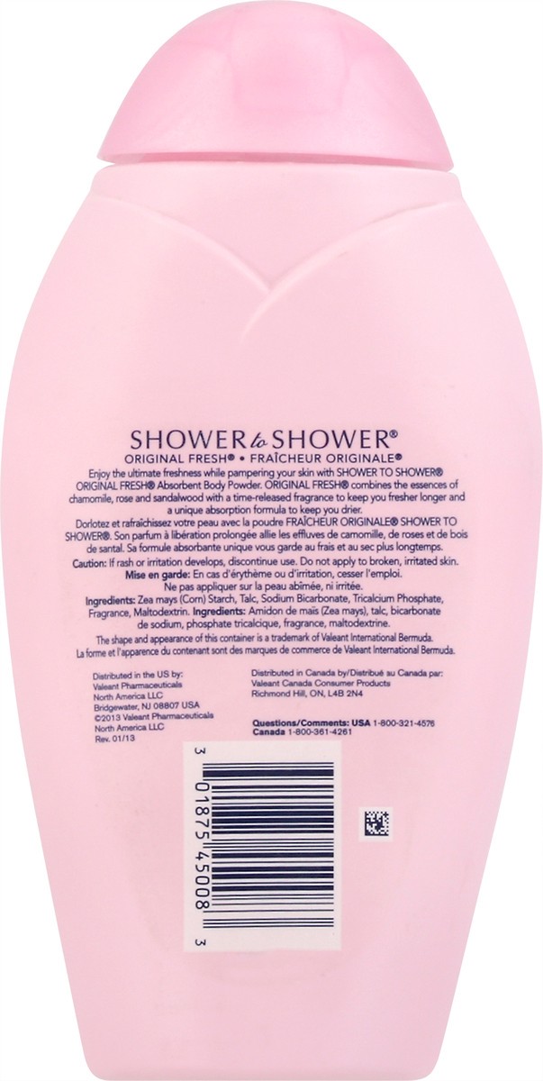 slide 5 of 9, Shower To Shower Original Fresh Body Powder, 8 oz