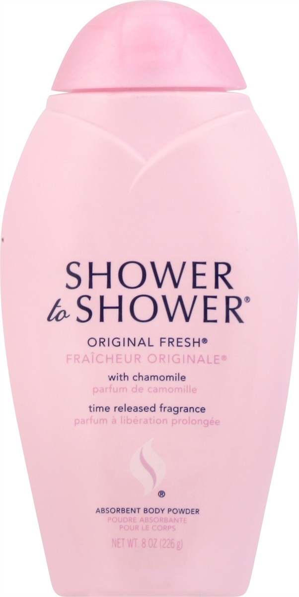 slide 6 of 9, Shower To Shower Original Fresh Body Powder, 8 oz
