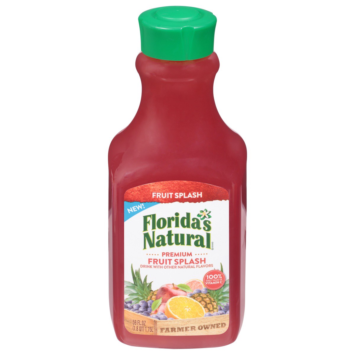 slide 1 of 9, Florida's Natural Premium Fruit Splash - 59 fl oz, 59 fl oz