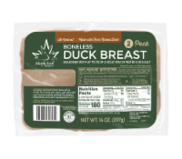 slide 1 of 1, Maple Leaf Farms All Natural Boneless Duck Breast 2 Pack, 14 oz