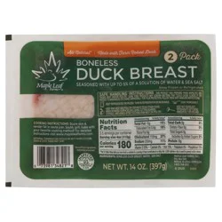 Maple Leaf Farms All Natural Boneless Duck Breast 2 Pack