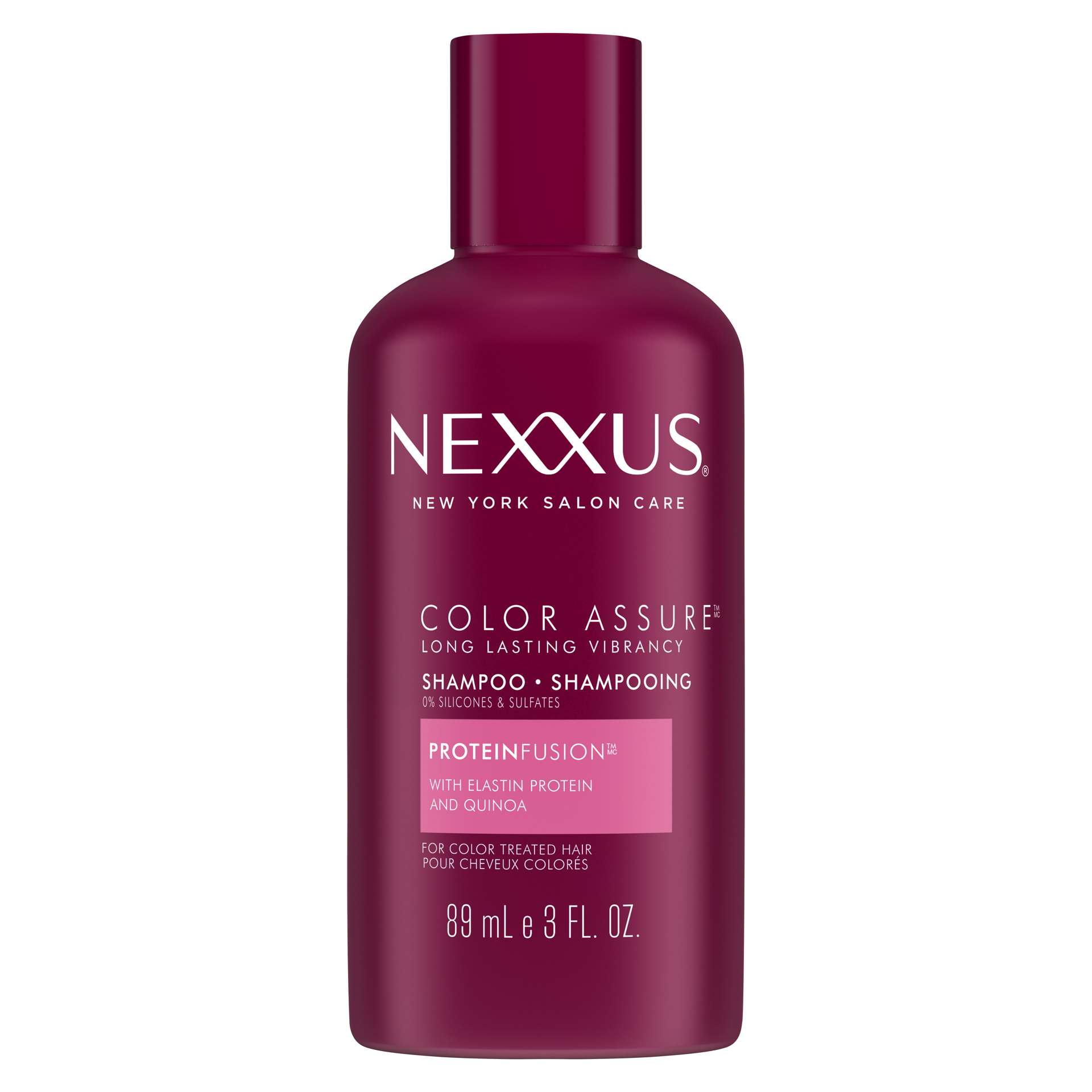 slide 3 of 4, Nexxus Hair Color Assure Sulfate Free Shampoo with ProteinFusion,, 3 oz, 3 fl oz