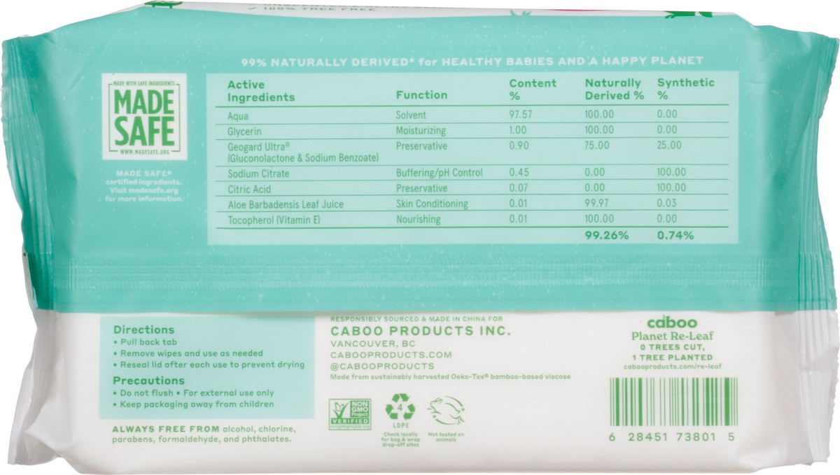 slide 7 of 13, Caboo Bamboo Baby Wipes, 72 ct