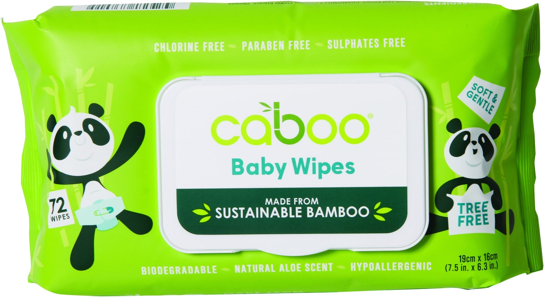 slide 1 of 1, Caboo Bamboo Soft & Gentle Baby Wipes, 72 ct
