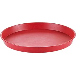 Arrow Dark Red Round Serving Tray
