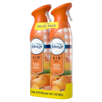 slide 17 of 29, Febreze Air Mist Odor-Fighting Air Freshener Georgia Peach Orchard Aerosol Can, Pack of 2, 8.8 oz