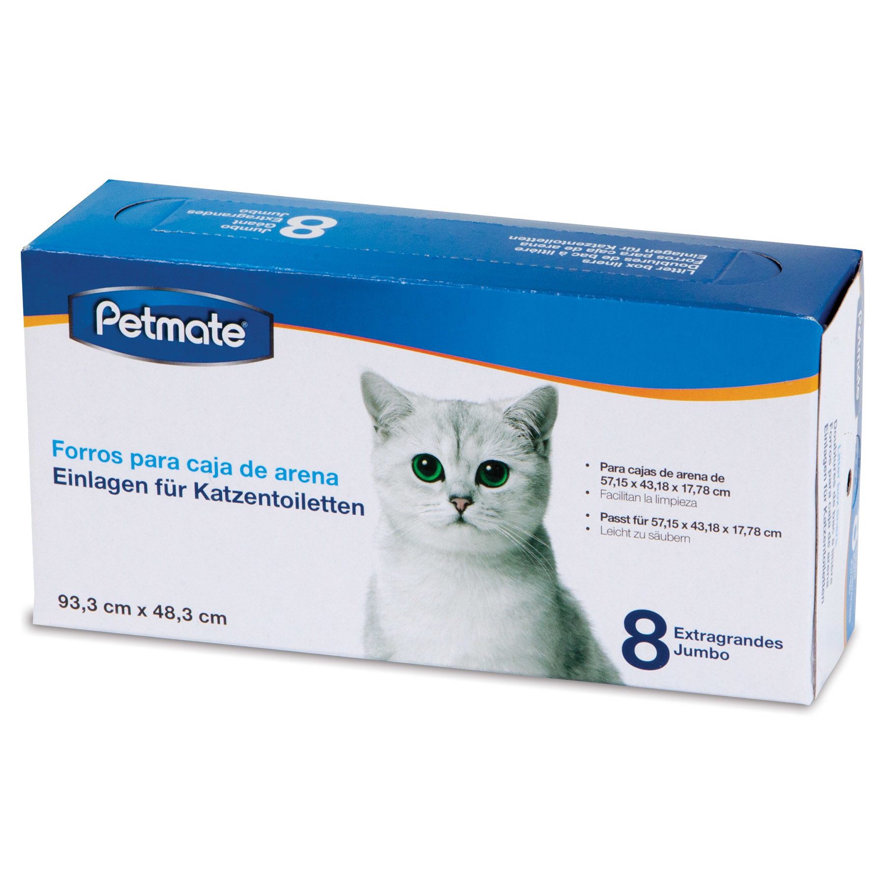 slide 1 of 6, Petmate Litter Box Liners, 8 ct