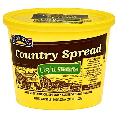 slide 1 of 1, Hill Country Fare Country Spread Light, 45 oz