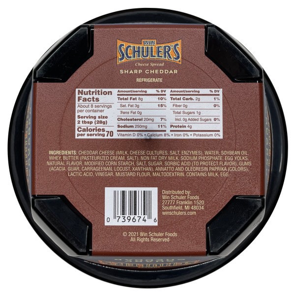 slide 13 of 13, Win Schuler's Sharp Cheddar Cheese Spread 8 oz, 8 oz