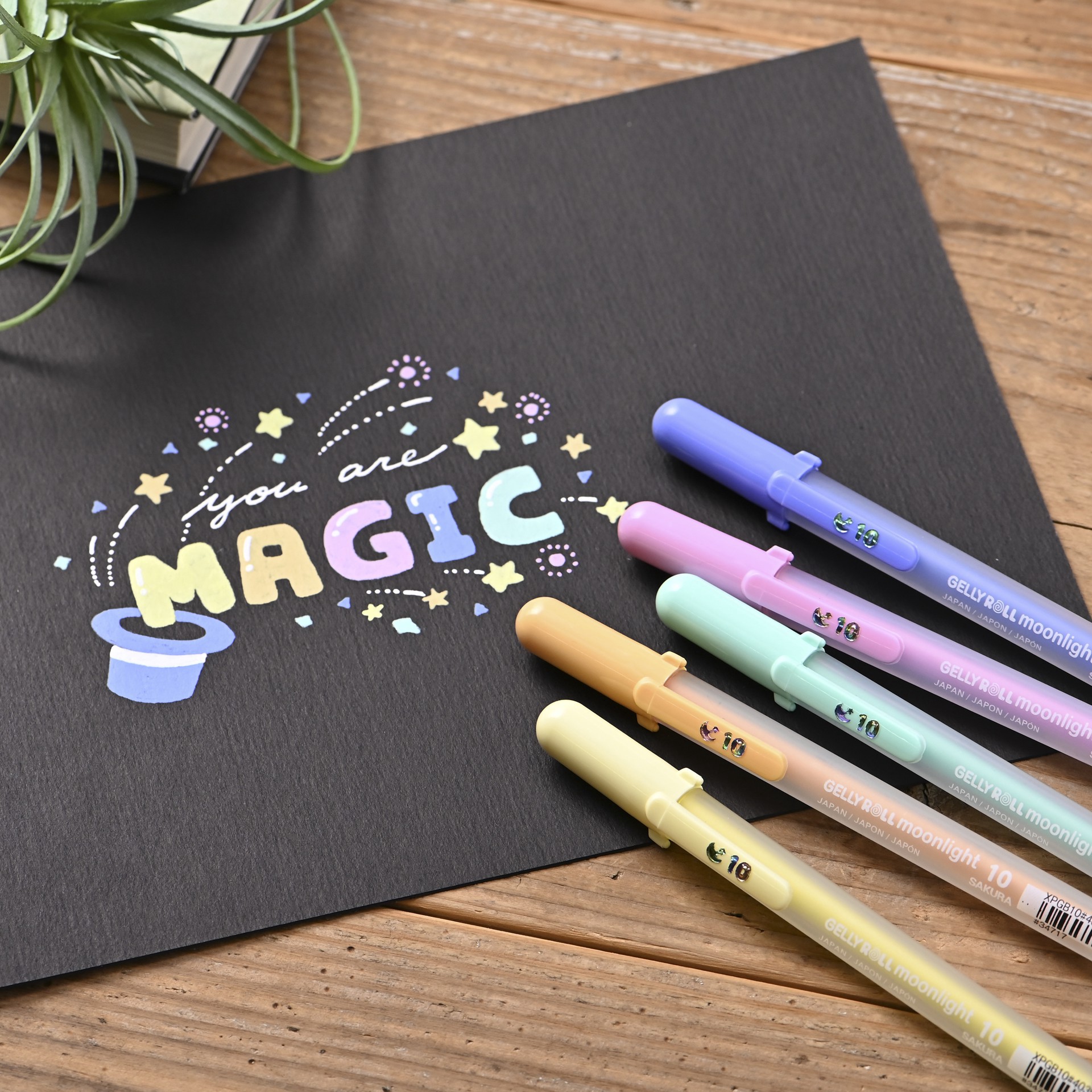 slide 6 of 6, Sakura Gelly Roll Moonlight Bold Pastel & Opaque Gel Pen Set, 0.5 mm