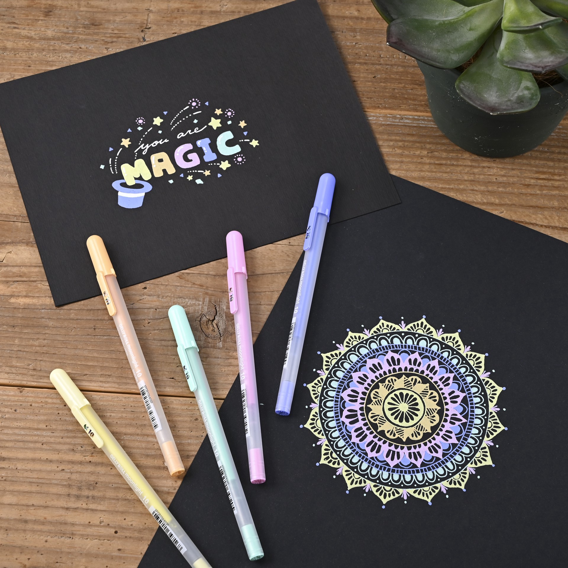 slide 5 of 6, Sakura Gelly Roll Moonlight Bold Pastel & Opaque Gel Pen Set, 0.5 mm