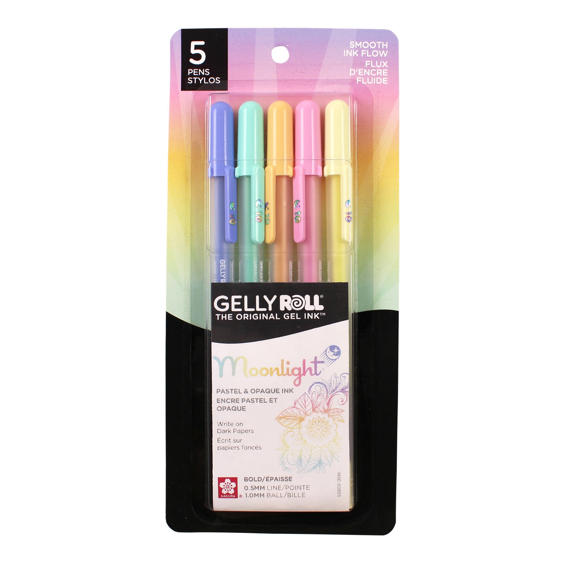 slide 3 of 6, Sakura Gelly Roll Moonlight Bold Pastel & Opaque Gel Pen Set, 0.5 mm